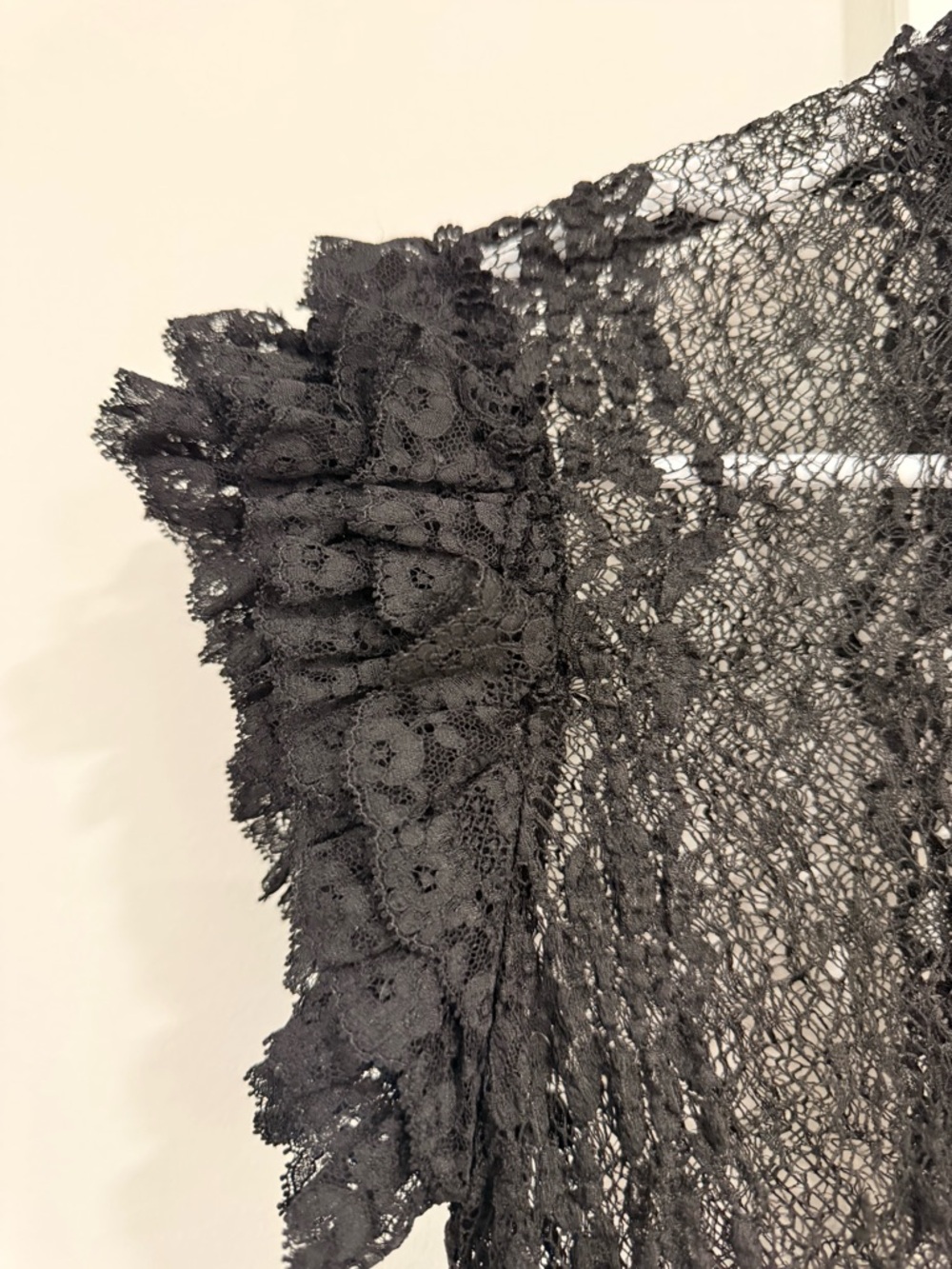 Dolce & Gabbana Black Lace Runway Midi Dress Sheer Elegant Size 44 - Picture 5 of 11